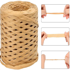Şık Raffia Rafya Şapka Çanta Kağıt İp 200 gr YZS200 G70 Tatlı Hasır