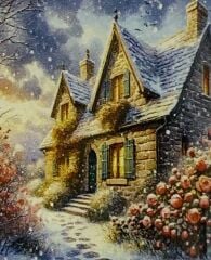 5D Yapışan Boncuk Mozaik Tablo 40*50 cm XQC87385