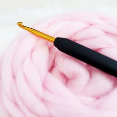 KnitPro Aluminium Silikon Saplı Tığ El Örgü Tığı