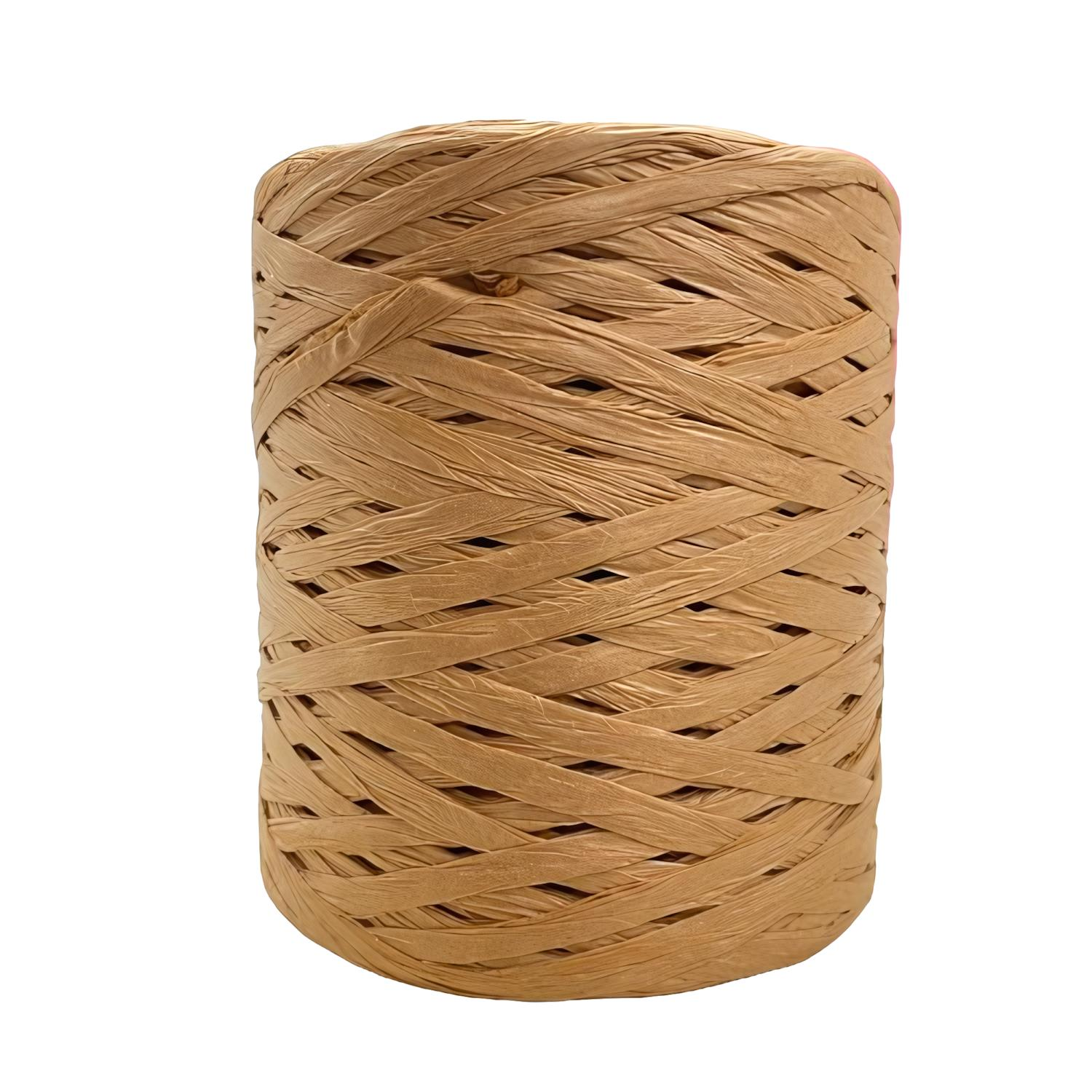 Şık Raffia Rafya Şapka Çanta Kağıt İp 200 gr YZS200 G34 Koyu Hasır