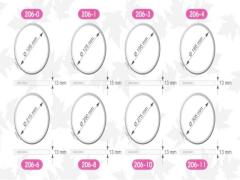 Ahşap Vidalı Kasnak 13mm Şirin 206 Nakış Elişi 206-8 Çap: 25 cm