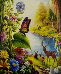 5D Yapışan Boncuk Mozaik Tablo 40*50 cm XQC88416