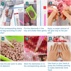 5D Yapışan Boncuk Mozaik Tablo 40*50 cm XQC88416