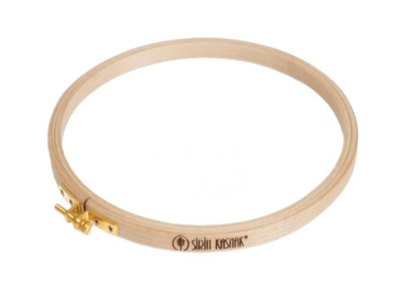 Ahşap Vidalı Kasnak 13mm Şirin 206 Nakış Elişi 206-4 Çap: 18,5 cm