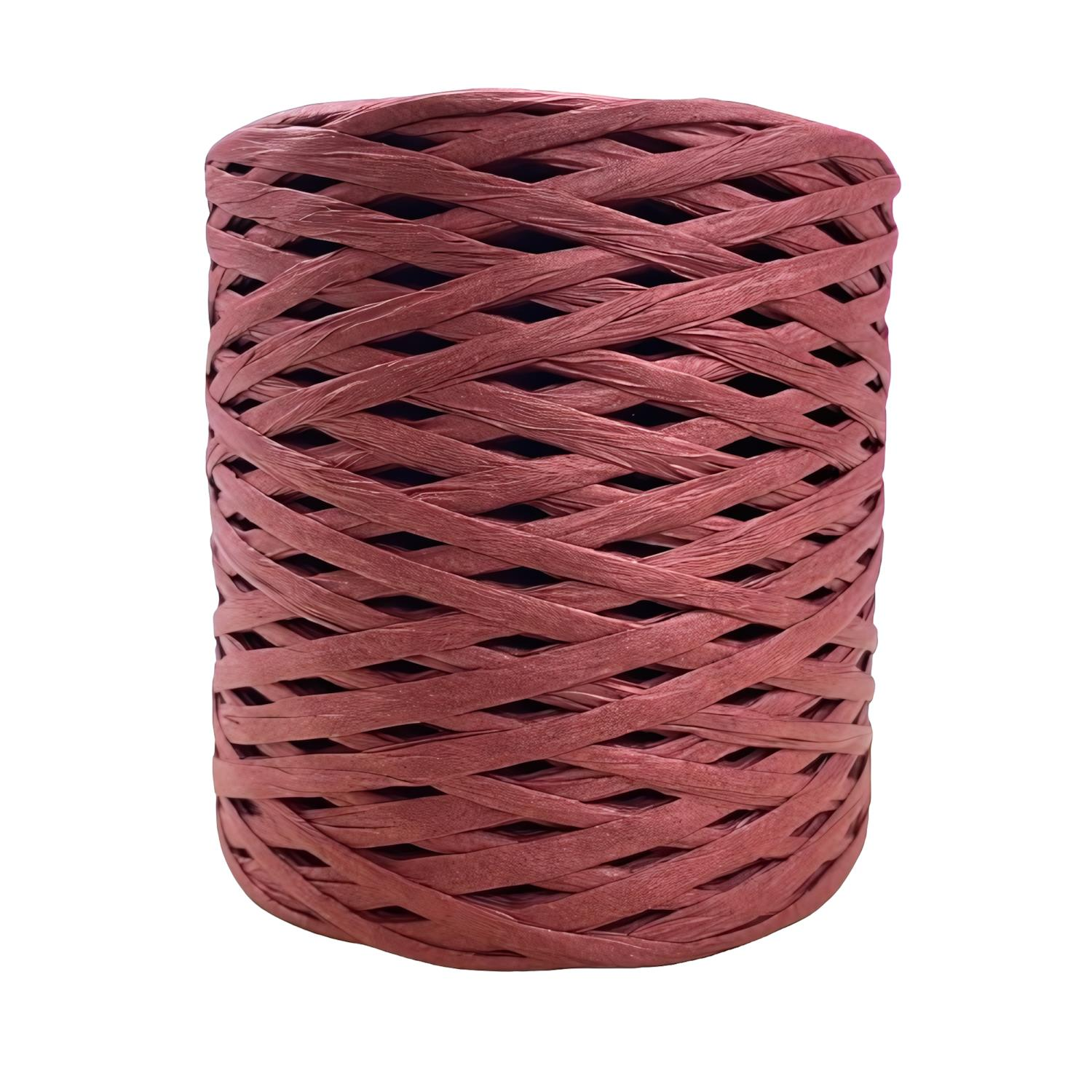 Şık Raffia Rafya Şapka Çanta Kağıt İp 200 gr YZS200 G62 Bordo