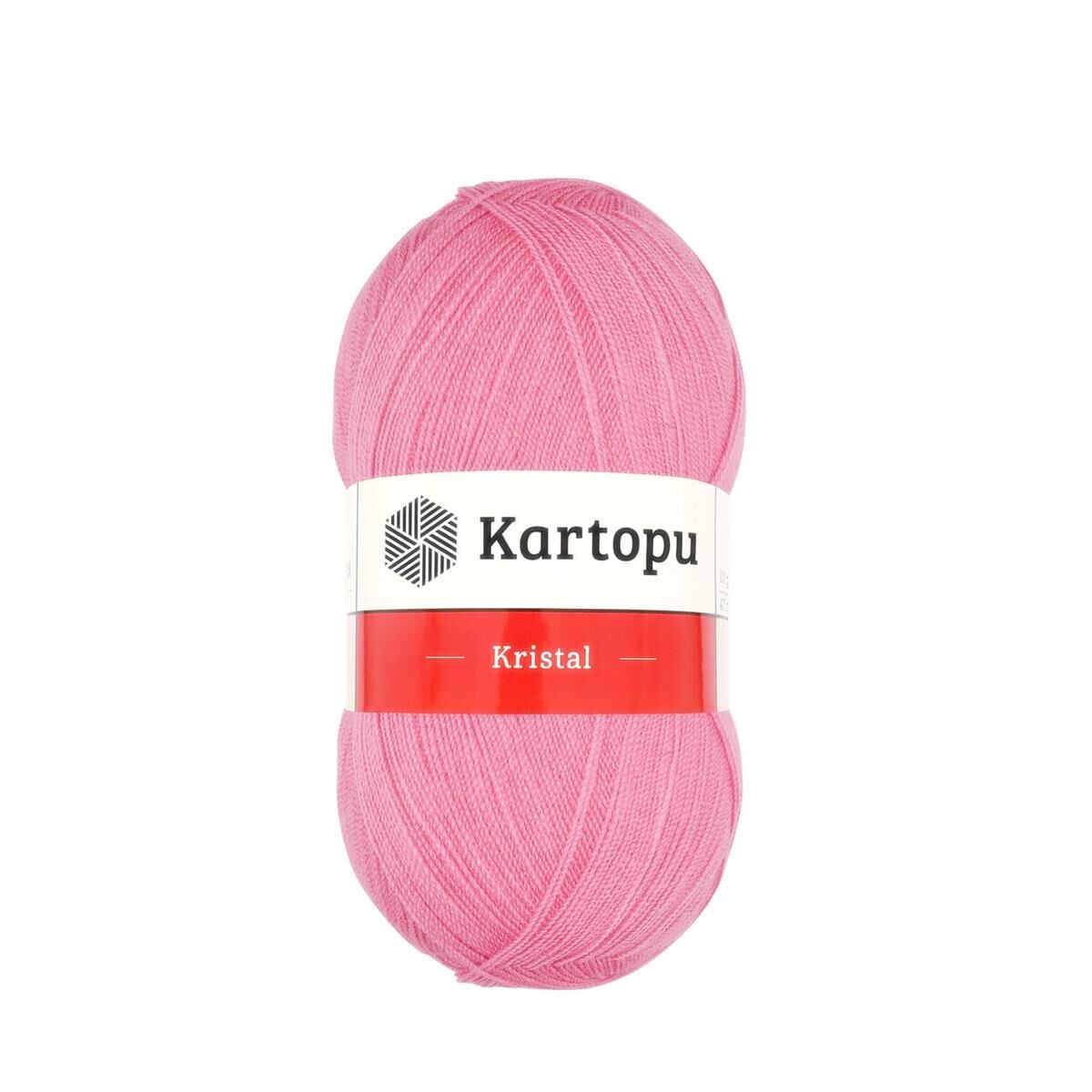 Kartopu Kristal Makina ve Lif Orlonu İpliği 100 gr K1790 Tatlı Pembe