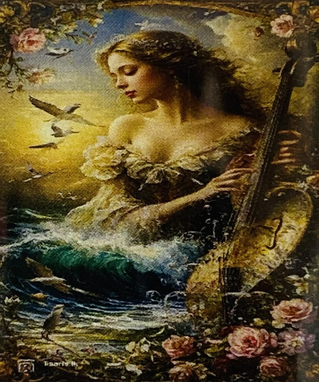 5D Yapışan Boncuk Mozaik Tablo 30*40 cm XQH91593