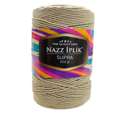Nazz Supra İnce Mumlu İp 200 gr 09 Kahverengi