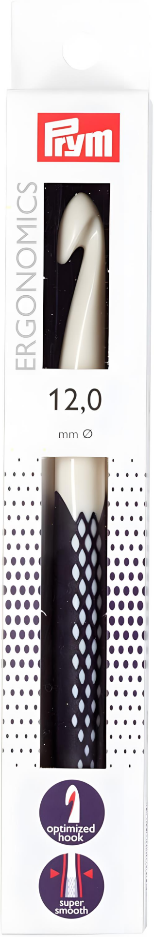 Prym Ergonomics 12 mm Ergonomik Silikon Saplı Örgü Tığı 218493