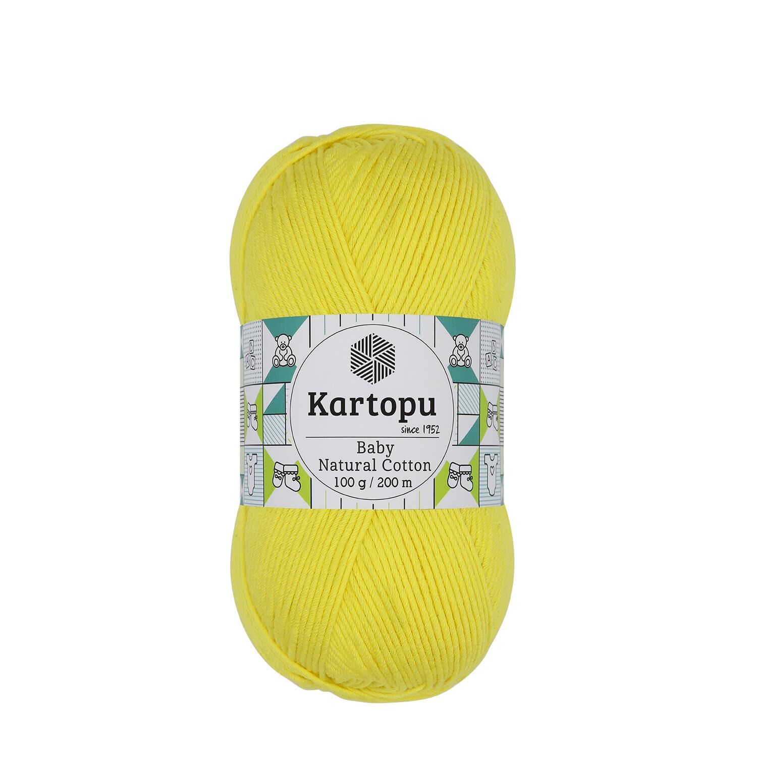 Kartopu Baby Natural El Örgü İpliği 100 gr K326 Sarı