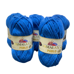Himalaya Pablo Saf Yün Örgü İpi (5 Adet) 123-41 Saks Mavi
