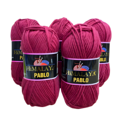 Himalaya Pablo Saf Yün Örgü İpi (5 Adet) 123-35 Siyah