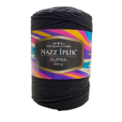 Nazz Supra İnce Mumlu İp 200 gr 08 Siyah