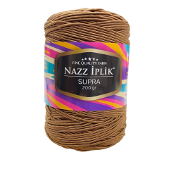 Nazz Supra İnce Mumlu İp 200 gr 09 Kahverengi