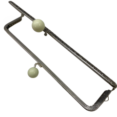 Metal Çanta Sapı Bursu 20.5 cm X1 Beyaz