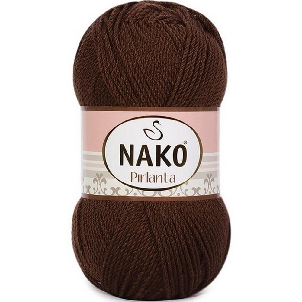 Nako Pırlanta Amigurumi El Örgü İpi 100 gr 3303 Kahverengi