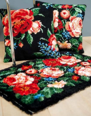 Vervaco İşlenecek Goblen Yastık Etamin Çiçek Kiti PN-0182791