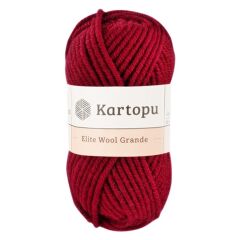 Kartopu Elite Wool Grande El Örgü İpi K1111 Karanlık Bordo