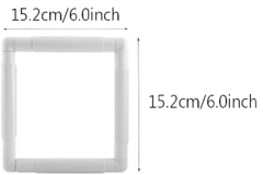 Skc Klipsli Boru Nakış Kasnağı 15.2*15.2 cm