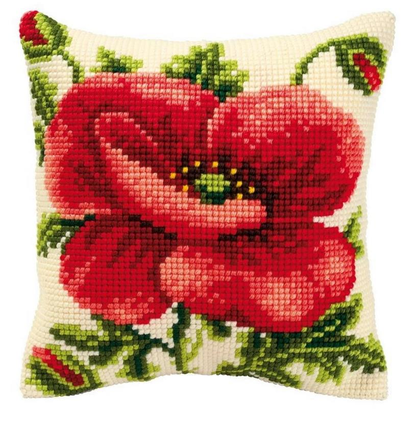 Vervaco İşlenecek Goblen Yastık Etamin Çiçek Kiti PN-0008703