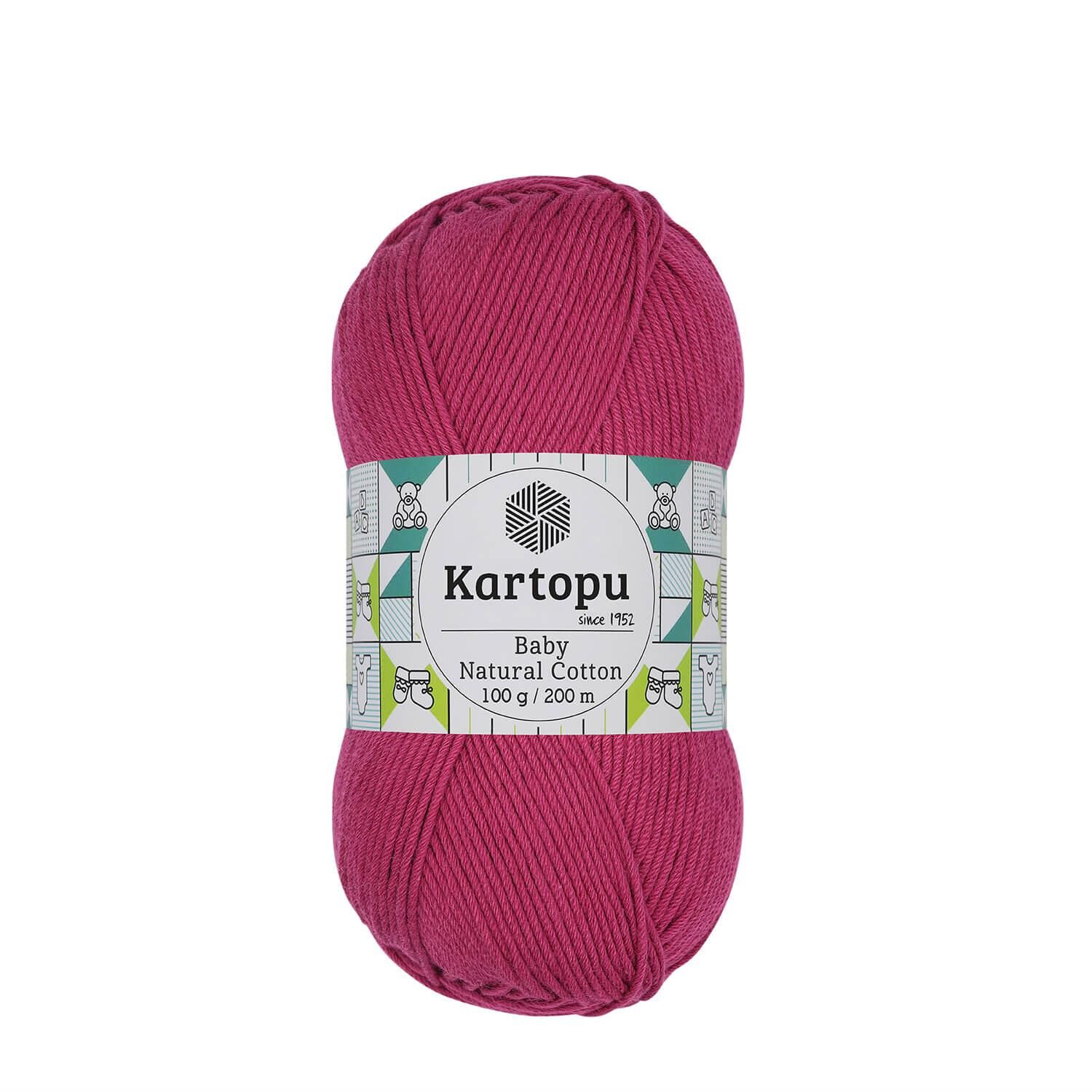 Kartopu Baby Natural El Örgü İpliği 100 gr K734 Fuşya