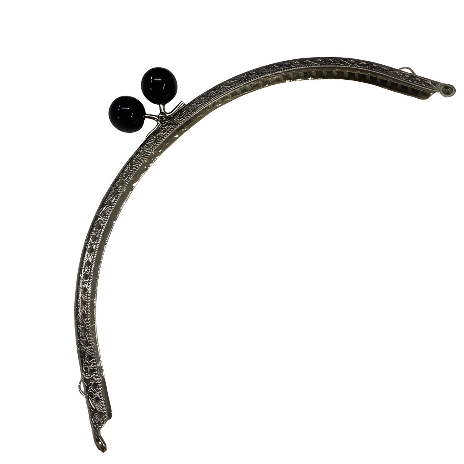 Metal Çanta Sapı Bursu 20.5 cm X2 Siyah