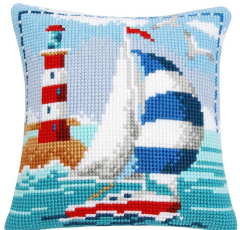 Vervaco İşlenecek Goblen Yastık Etamin Yelken Kiti PN-0021781