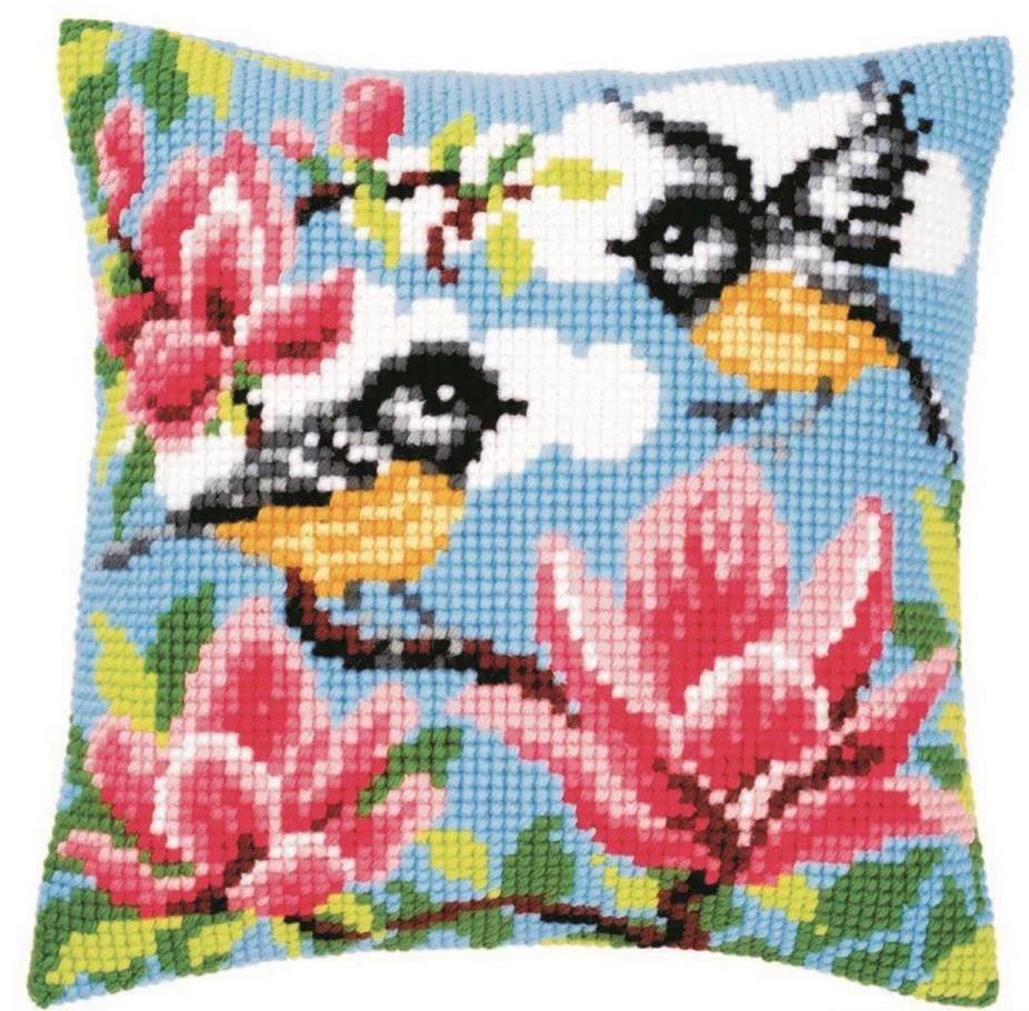 Vervaco İşlenecek Goblen Yastık Etamin Kuş Kiti PN-0145589