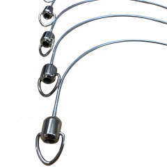 Vidalı Metal Boş Çanta Sapı 20 cm 5'li Set BS101