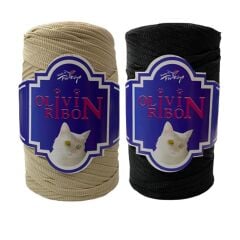 Olivin Polyester Ribon El Örgü İpliği 250 gr
