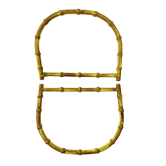 Kartopu Bambu Görünümlü Plastik Çanta Sapı