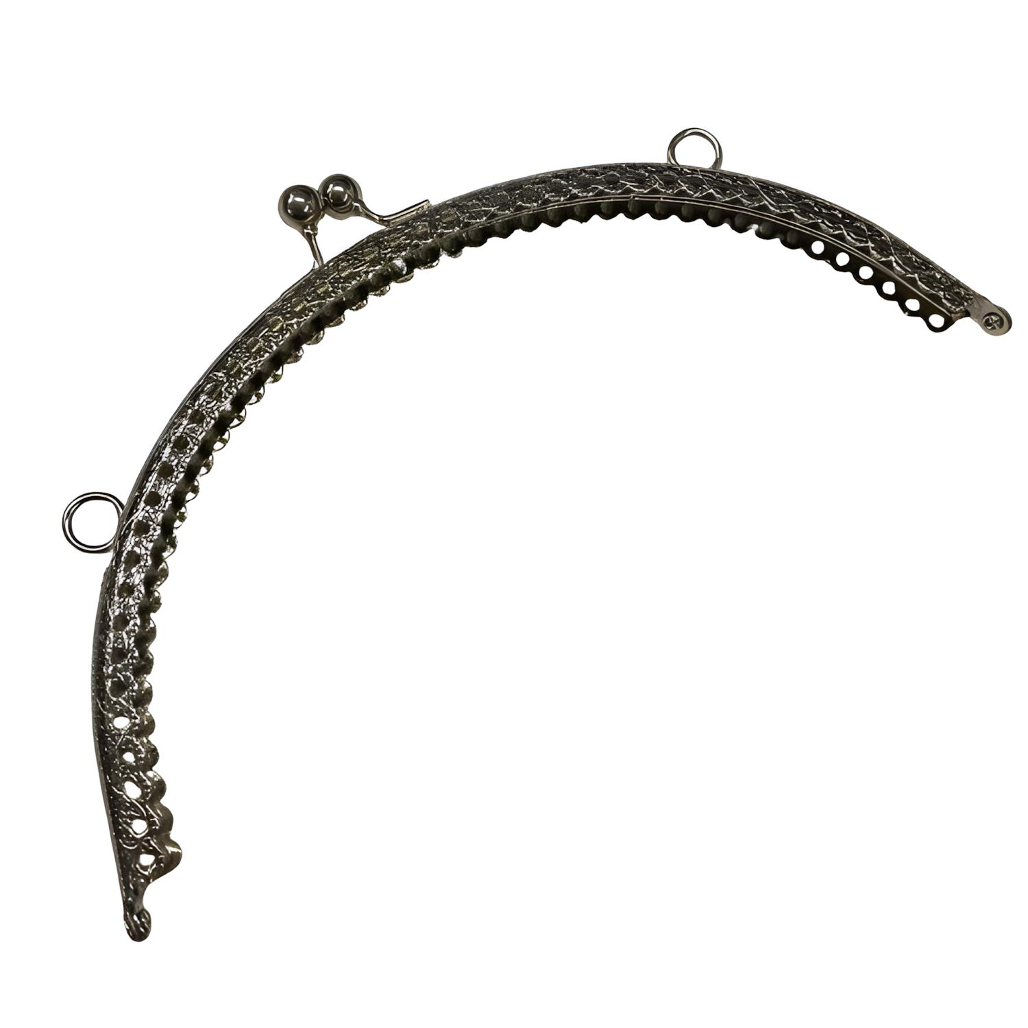 Metal Çanta Sapı Bursu 20 cm X4 Gümüş