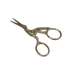 Leylek Motifli Dikiş Nakış Davet Açılış Kurdele Makası mk-dksm02