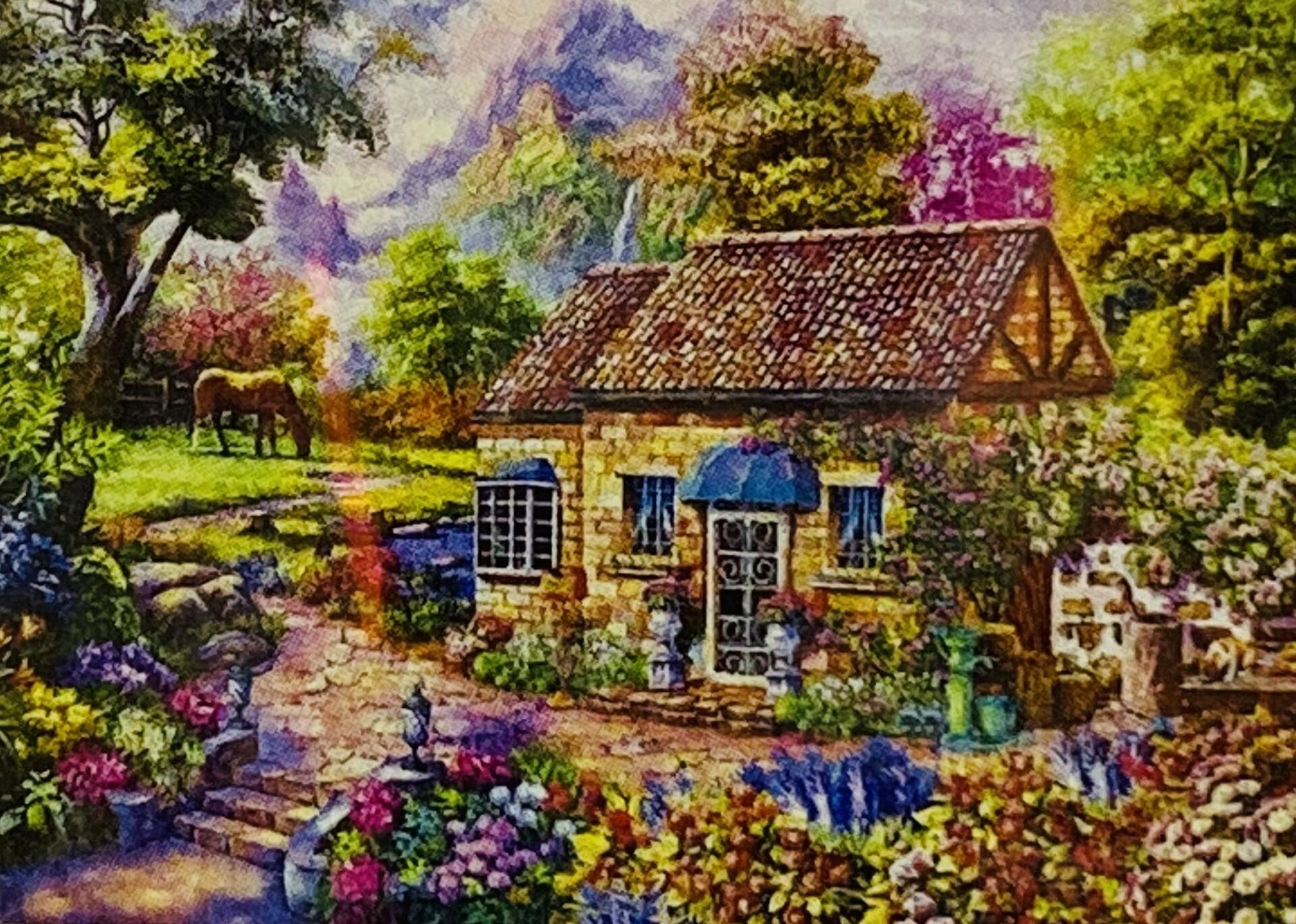 5D Yapışan Boncuk Mozaik Tablo 30*40 cm XQH89381