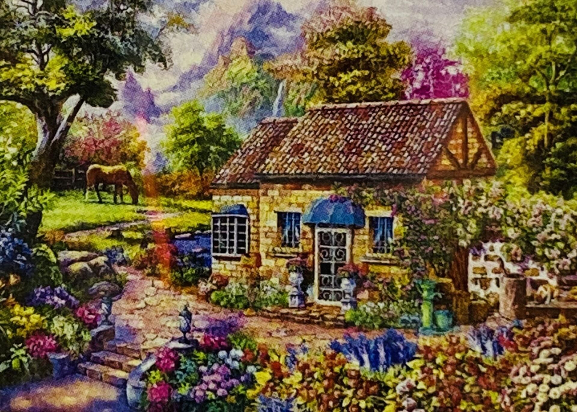 5D Yapışan Boncuk Mozaik Tablo 30*40 cm XQH89381