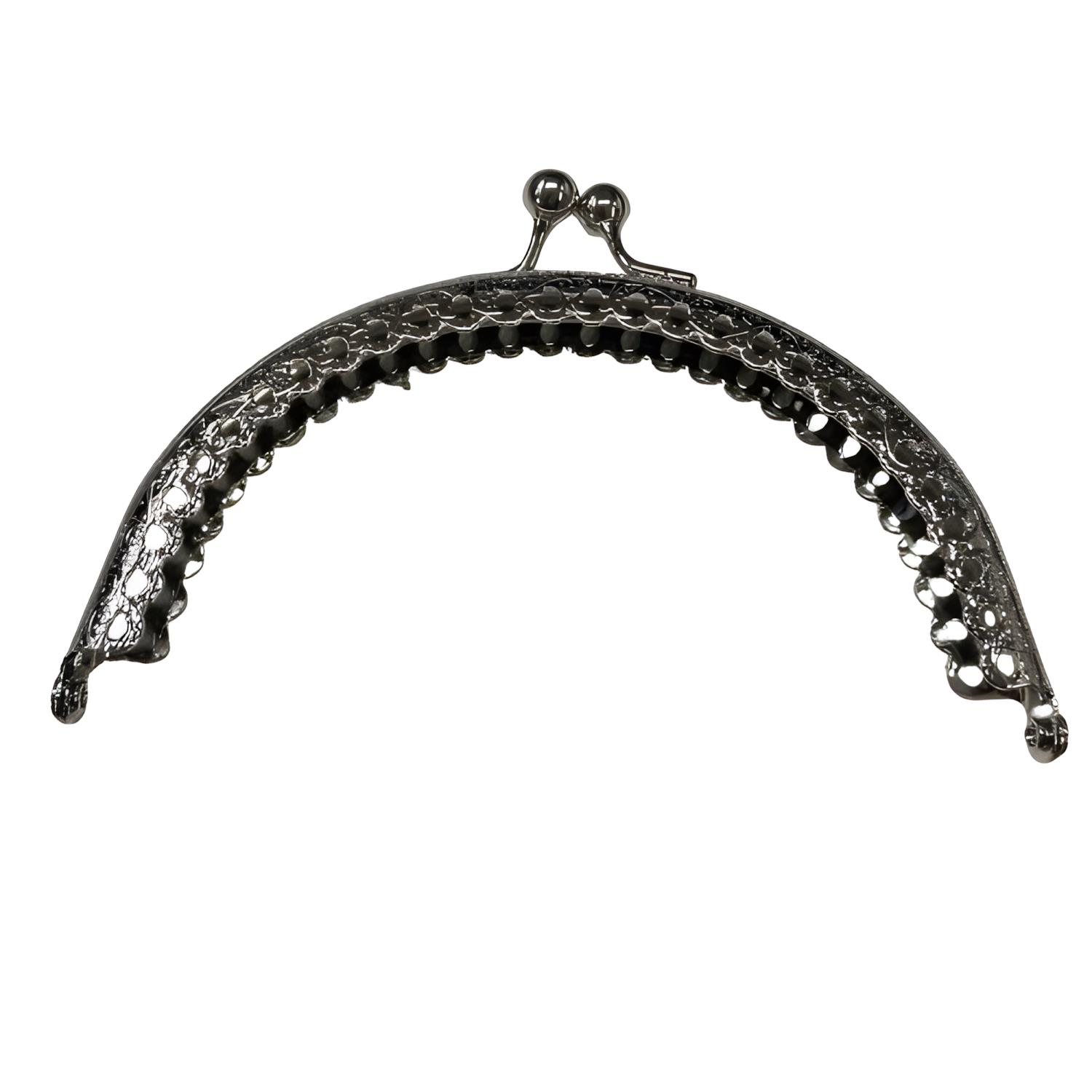 Metal Çanta Cüzdan Sapı Bursu 10 cm X7 Gümüş