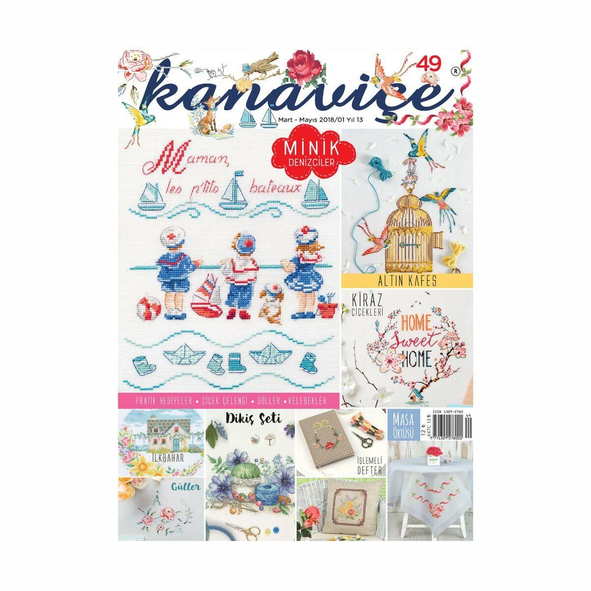 Kanaviçe Nakış Elişi Hobi Dergisi Sayı 49