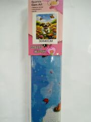 5D Yapışan Boncuk Mozaik Tablo 30*40 cm XQH89683