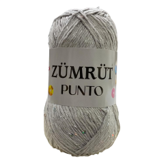 Zümrüt Punto Simli Pullu Koton Cotton El Örgü İpi 100 gr 13 Sarı