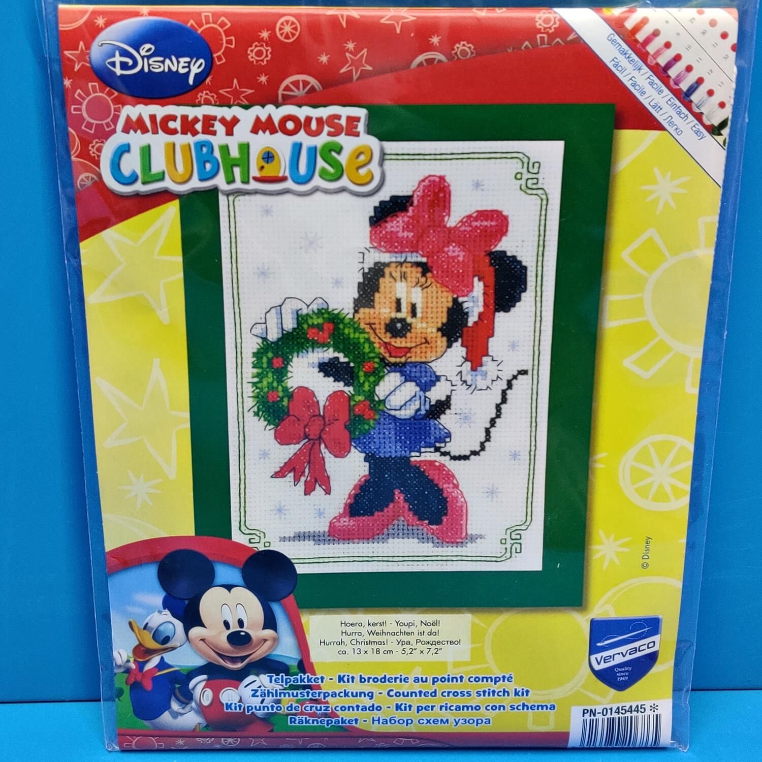 Vervaco PN 0145445 Minnie Mouse Etamin Kit Pano Tablo