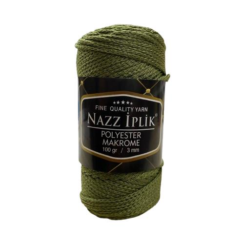 Nazz Polyester Makrome El Örgü İpi 100 gr 07 Haki Yeşil