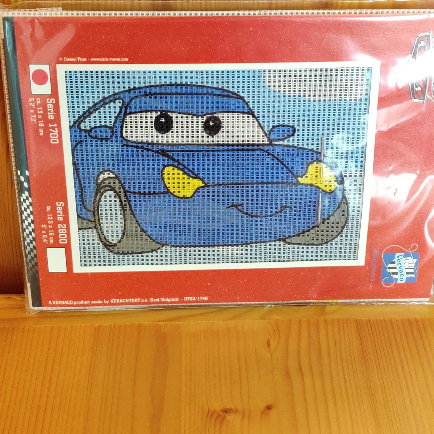 Vervaco 1749 Cars Etamin Kit Pano Tablo