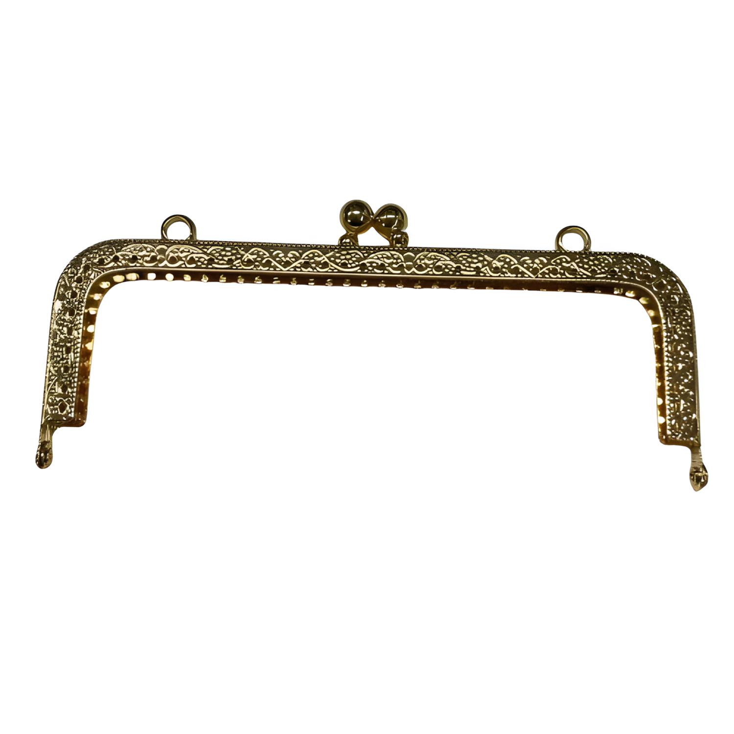 Metal Çanta Sapı Bursu 16.5 cm X11 Altın