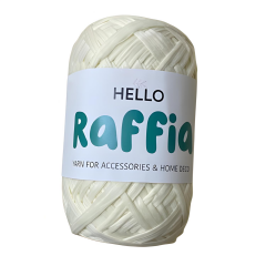 Hello Yumuşak Raffia Rafya 100 gr RFY43 Açık Gri