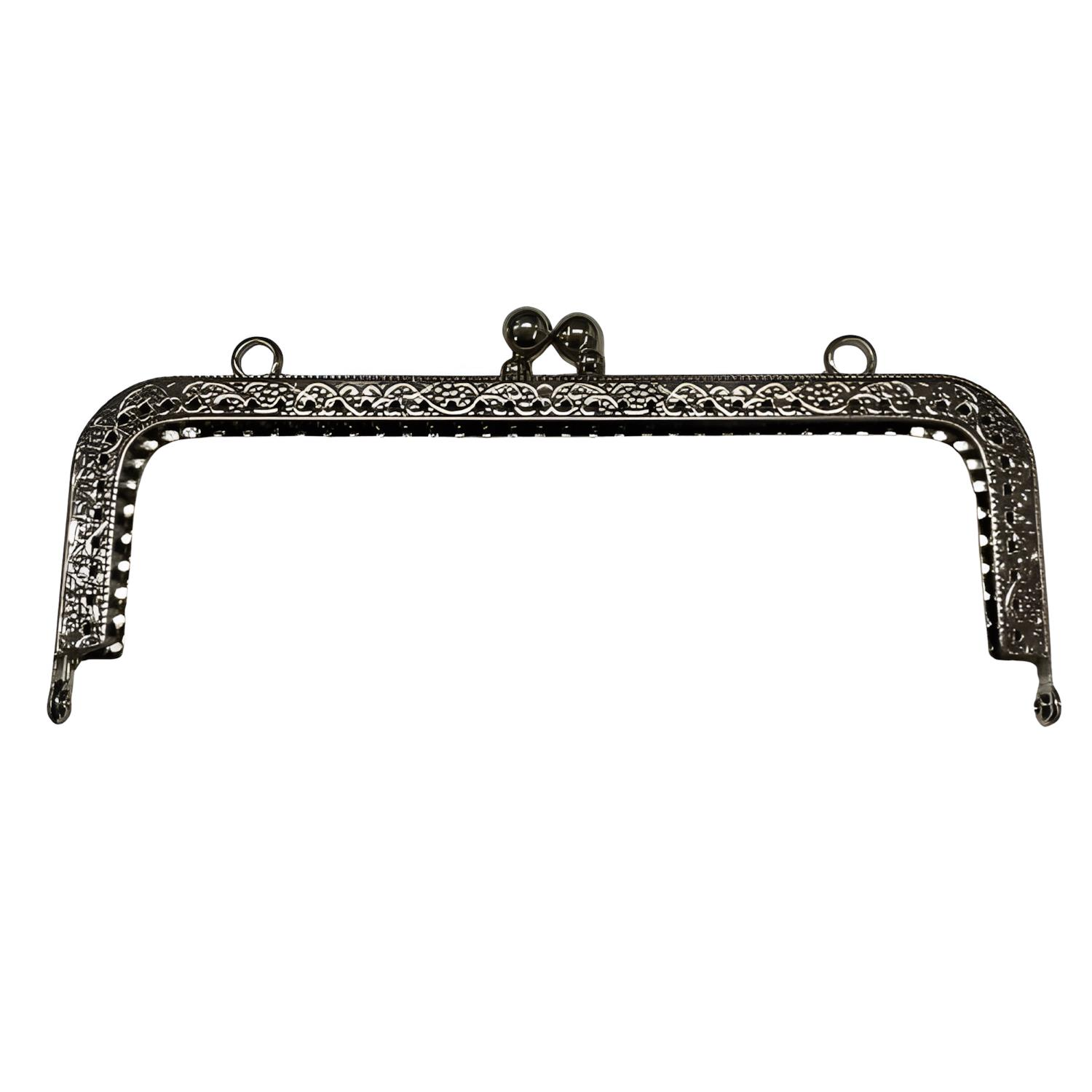Metal Çanta Sapı Bursu 16.5 cm X11 Gümüş