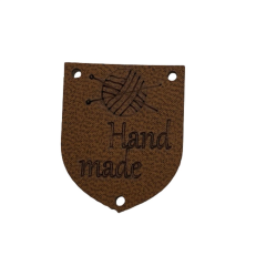 Handmade Deri Etiket Amigurumi handx3