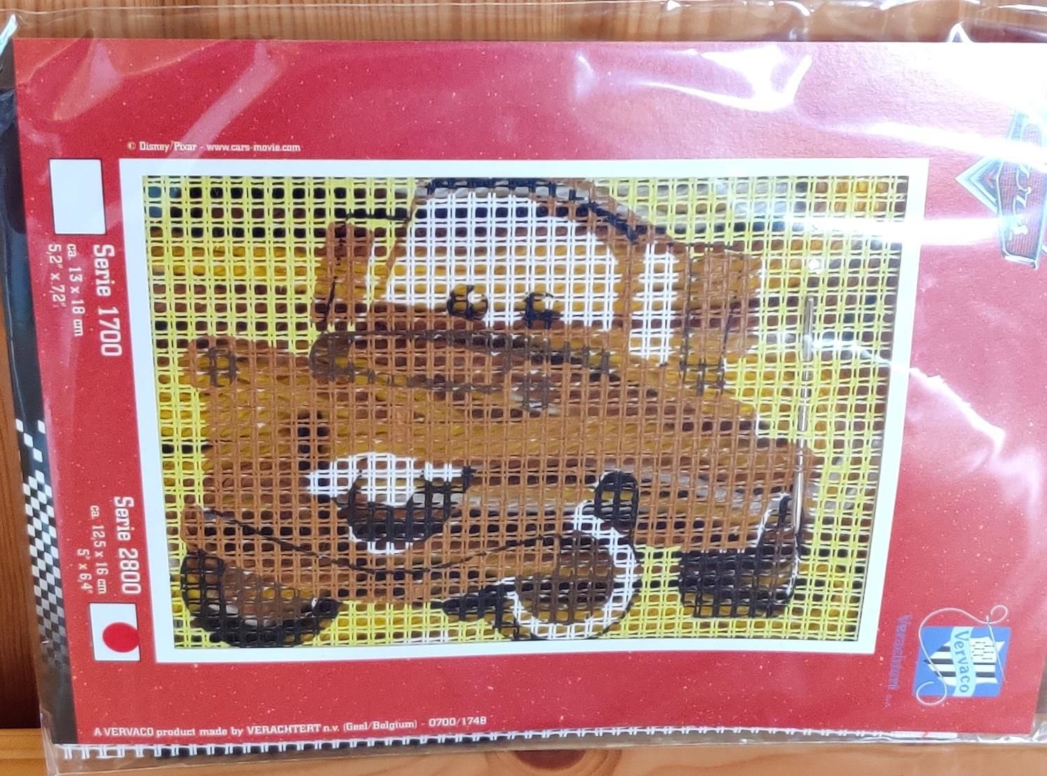 Vervaco 2899 Cars Etamin Kit Pano Tablo