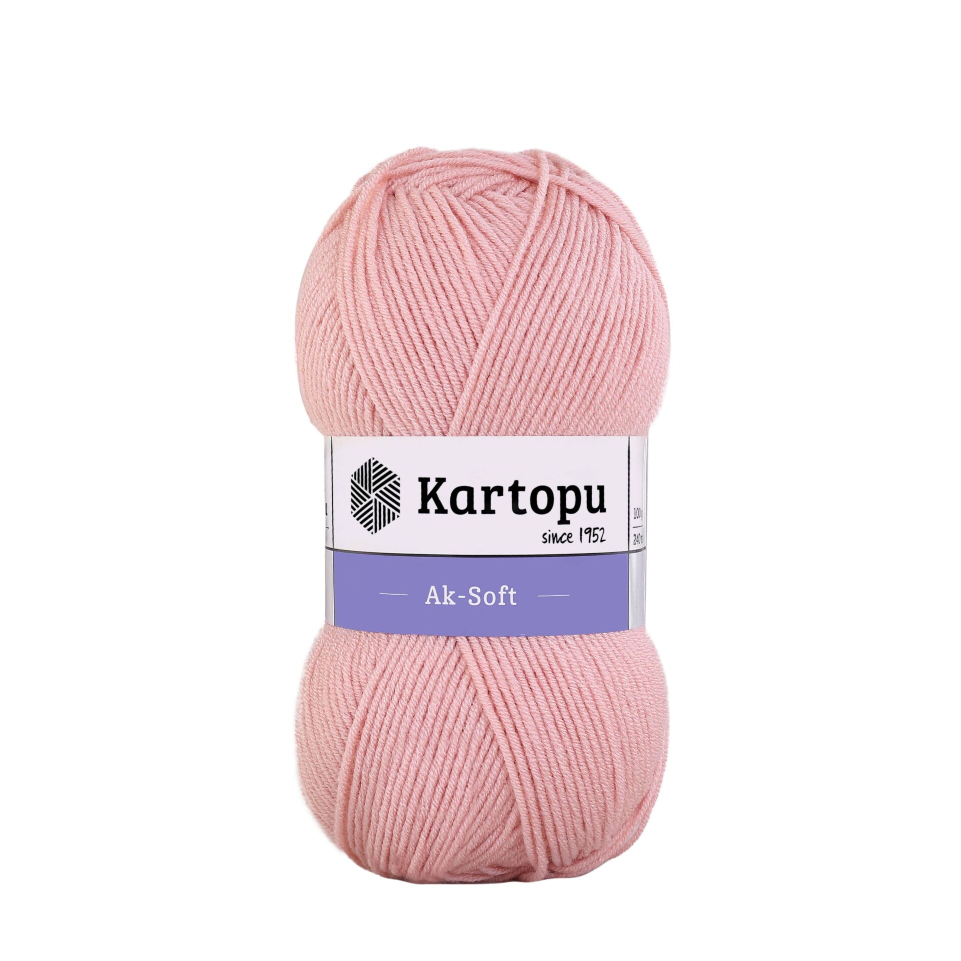 Kartopu Ak-Soft El Örgü İpliği 100 gr K258 Koyu Pudra