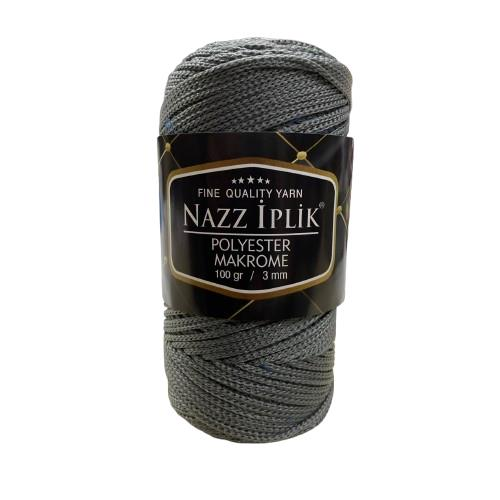 Nazz Polyester Makrome El Örgü İpi 100 gr 15 Koyu Gri