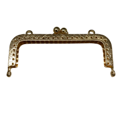 Metal Çanta Cüzdan Sapı Bursu 8.5 cm X14 Altın